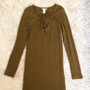 Fall Brown Longsleeve Dress